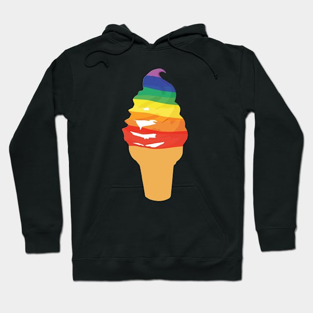 Ice Cream Rainbow Hoodie by Buck_Red